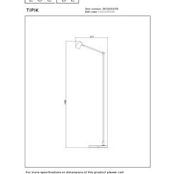 Lucide Tipik Golvlampa LED Svart