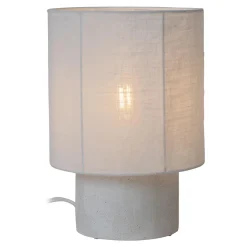 Lucide Tissaja 20 Bordslampa E14 Linne/Betong