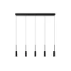 Lucide Tubule 5L Pendel LED Svart