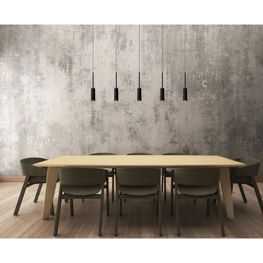 Lucide Tubule 5L Pendel LED Svart