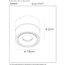 Lucide Yumiko 1L Takspotlight LED