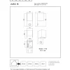 Lucide Zaro Cube Vägglampa Enkel Sensor GU10