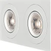 Namron Alfa Downlightram Fyrkant Dubbel
