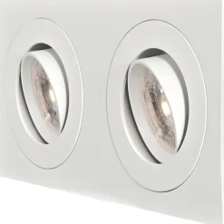 Namron Alfa Downlightram Fyrkant Dubbel