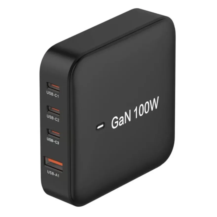 Namron GaN Snabbladdare 1xUSB-A 3xUSB-C 100W