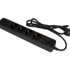 Namron Grenuttag 4-vägs + 1xUSB-A 1xUSB-C 1,5m