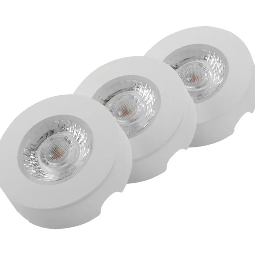 Namron Startpaket Skåpbelysning LED Spot 3W 3-pack