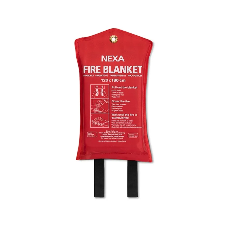 Nexa Brandfilt Silikon FBS-180 180x120cm Röd