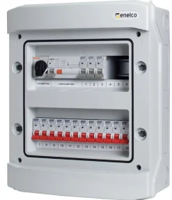 Rogy Förmonterad Central 2-radig 24 moduler IP65