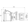 Skarvuttag CEE 416-6 16A 3-fas IP44