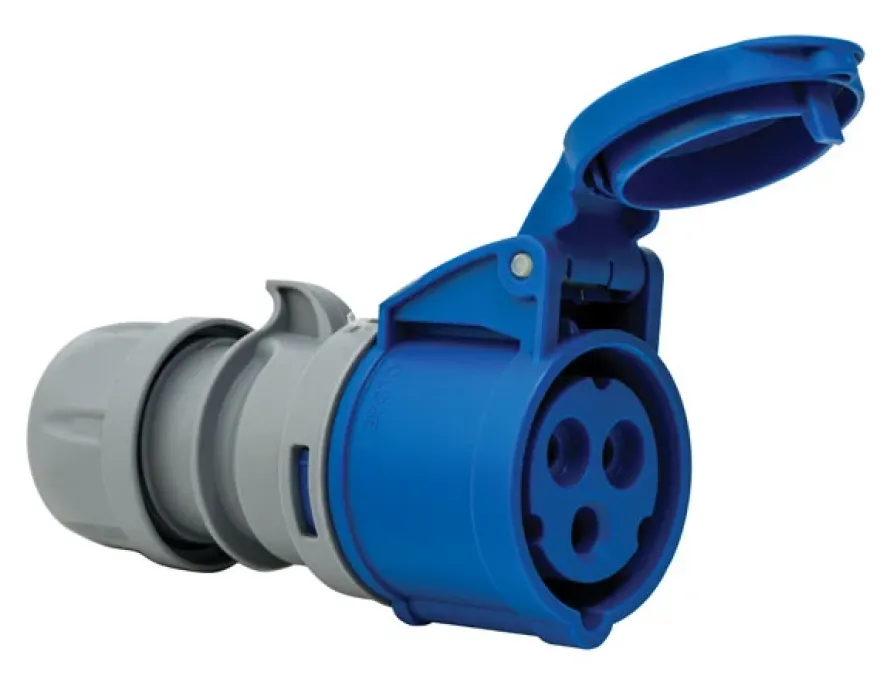 Skarvuttag CEE 216-6 16A 1-fas IP44