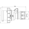 Stickpropp CEE 416-6 16A 3-fas IP67