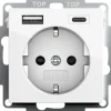 System 55 1-vägsuttag + 1xUSB-C 1xUSB-A