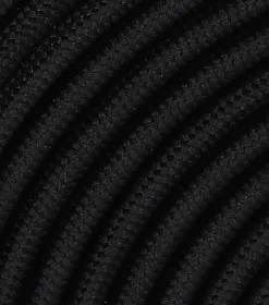 Textilkabel Platt Svart 2x0,75mm²