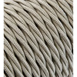 Textilkabel Tvinnad Sand 2x0,75mm²