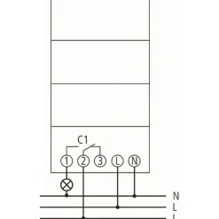 Theben mekanisk kopplingsur Syn161
