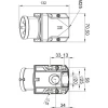 Väggintag CEE 432-6 32A 3-fas IP44