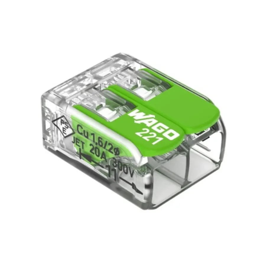 Wago 221 Green Kopplingsklämma