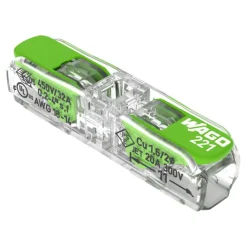 Wago 221-2431 Green Skarvklämma Öppningsbar 2x4mm²