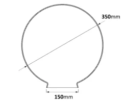 Westal Glasglob 350x150mm