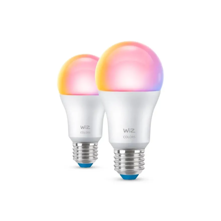 WiZ LED E27 8,5W RGB 2-pack