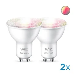 WiZ Smart LED GU10 Glas 4,7W RGB 2-pack